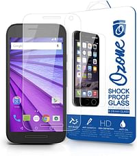 Ozone Motorola Moto G3 Shock Proof Tempered Glass Screen Protector/Clear