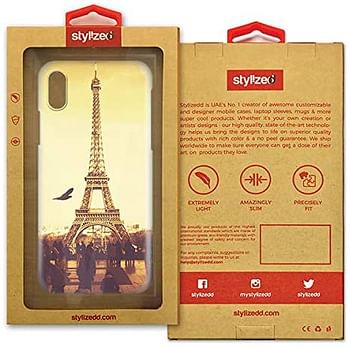 Stylizedd Iphone Xs/Iphone X Snap Classic Matte Case Cover Matte Finish - Paris - Eiffel Tower - Multi Color - One size.