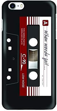 Stylizedd Apple Iphone 8 Slim Snap Case Cover Matte Finish - When Words Fail - Black Tape - Multicolor - One size.