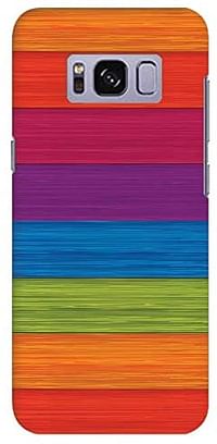 Stylizedd Samsung Galaxy S8 Slim Snap Case Cover Matte Finish - Colorwood/Multicolour