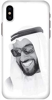 Stylizedd iPhone XS/iPhone X Snap Classic Matte Case Cover Matte Finish | Zayed, Our Father | Black and White | One size.