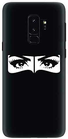 جراب Stylizedd لهاتف Samsung Galaxy S9 Plus نحيف بلمسة نهائية غير لامعة - Naqabi Eyes - أسود