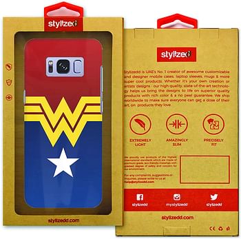Stylizedd Samsung Galaxy S8 Slim Snap Case Cover Matte Finish - Wonder Woman - Multi Color/One Size