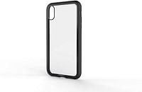 Cygnett Ozone Case, Scratch Resistant, Shock Absorbent Soft TPU Frame, Double Tempered Glass Case, Full Back Protective Cover, Wireless Charging Friendly, Easy Fit iPhone X Plus - Glass Case in Black/Glass Black
