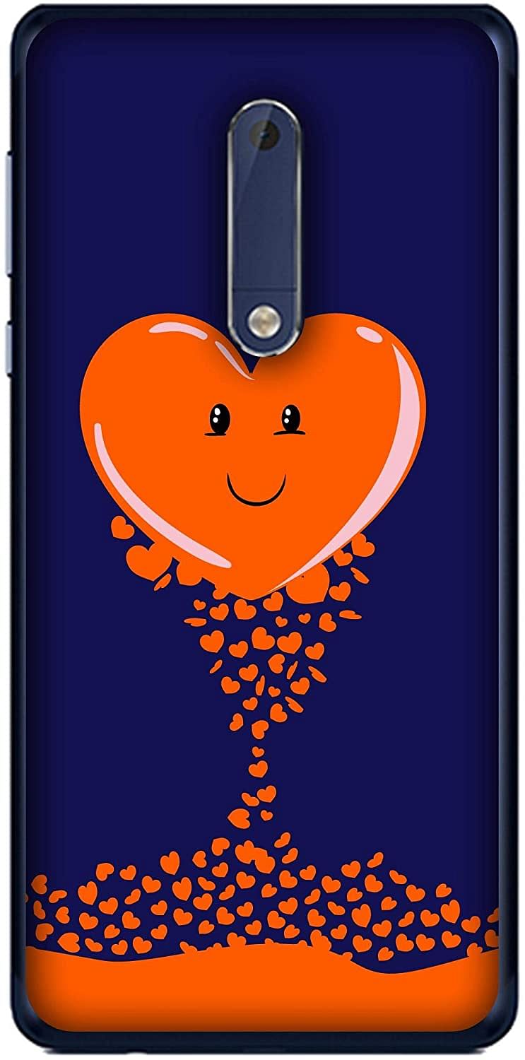 Colorking Nokia 5 Case Shell Cover - Heart Multi Color