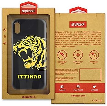 Stylizedd Apple Iphone X (Iphone 10) Dual Layer Tough Case Cover Matte Finish - Ittihad Lion - Multi Color/One size