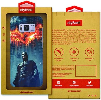 Stylizedd Samsung Galaxy S8 Slim Snap Case Cover Matte Finish - Burning Batman/Multicolour