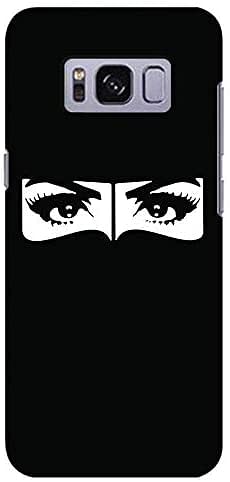 Stylizedd Samsung Galaxy S8 Plus Slim Snap Case Cover Matte Finish - Naqabi Eyes/Black