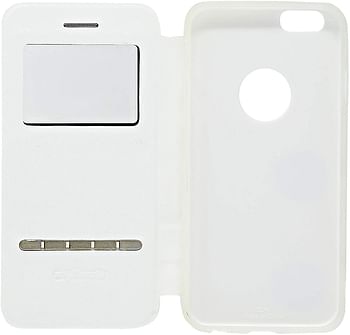 MyCandy S View Flip Case for Apple Iphone 6 & Apple Iphone 6s - White