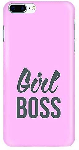 Stylizedd Apple Iphone 8 Plus Slim Snap Case Cover Matte Finish - Girl Boss (Pink)