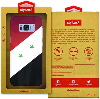 Stylizedd Samsung Galaxy S8 Plus Slim Snap Case Cover Matte Finish - Flag Of Syria- Multicolour