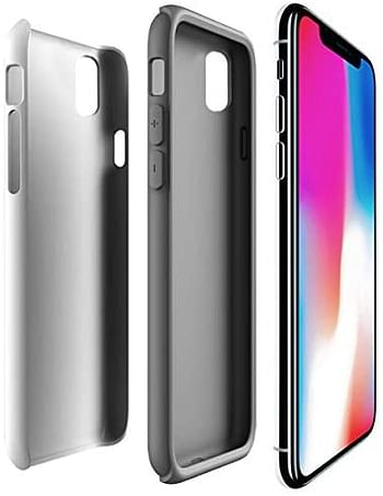 غطاء جراب مطفأ اللمعة لهاتف iPhone XS/iPhone X Tough Pro من Stylizedd - شعار سعودي, اخضر