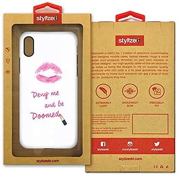 Stylizedd Iphone Xs/Iphone X Tough Pro Matte Case Cover Matte Finish - Raining Lipsticks - Multi Color