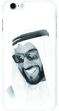 غطاء حماية سناب رفيع من ستيلزد لهاتف آيفون 8 غير لامع بتصميم الشيخ زايد - لون أبيض