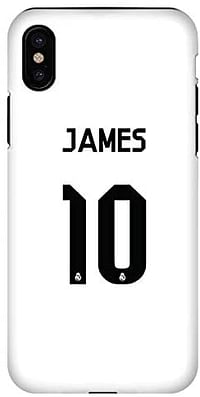 Stylizedd Iphone Xs/Iphone X Tough Pro Matte Case Cover Matte Finish - James Real Jersey - White