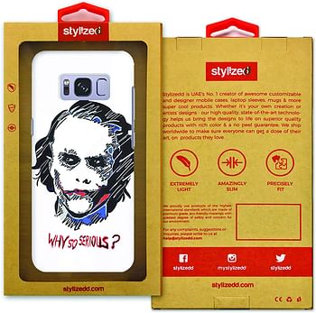 Stylizedd Samsung Galaxy S8 Plus Slim Snap Case Cover Matte Finish - Why So Serious - Multi Color