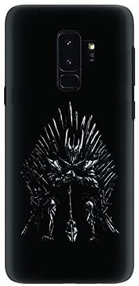 جراب Stylizedd لهاتف Samsung Galaxy S9 Plus رفيع مع لمسة نهائية غير لامعة - GOT One Throne/Black/One Size