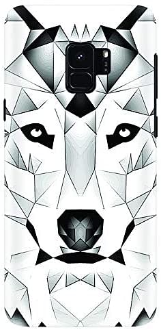 Stylizedd Samsung Galaxy S9 Slim Snap Case Cover Matte Finish - Poly Wolf/white/One Size