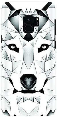 Stylizedd Samsung Galaxy S9 Slim Snap Case Cover Matte Finish - Poly Wolf/white/One Size