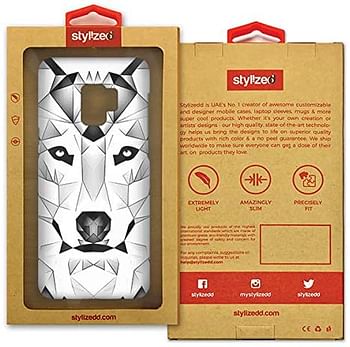 Stylizedd Samsung Galaxy S9 Slim Snap Case Cover Matte Finish - Poly Wolf/white/One Size