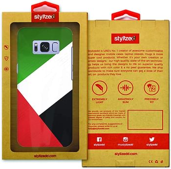 Stylizedd Samsung Galaxy S8 Slim Snap Case Cover Matte Finish - Flag Of Uae - Multi Color