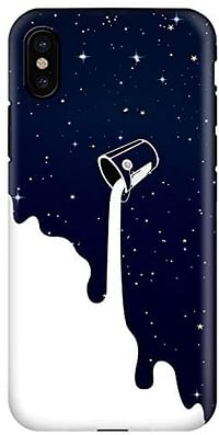 Stylizedd iPhone XS/iPhone X Tough Pro Matte Case Cover Matte Finish - Milky Way/Multicolour
