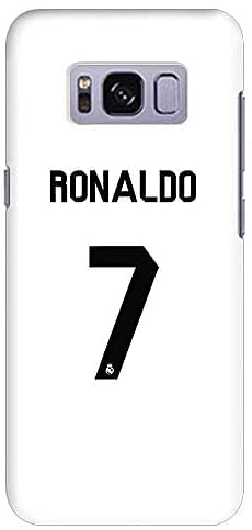 Stylizedd Samsung Galaxy S8 Plus Slim Snap Case Cover Matte Finish - Ronaldo Real Jersey - White - One size