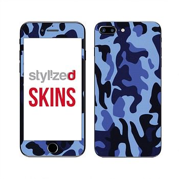 Stylizedd Vinyl Skin Decal Body Wrap For Apple Iphone 7 Plus - Camouflage Mini Blue Urban