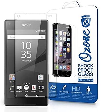 Ozone Sony Xperia M4 Aqua Shock Proof Tempered Glass Screen Protector, Transparent/One size