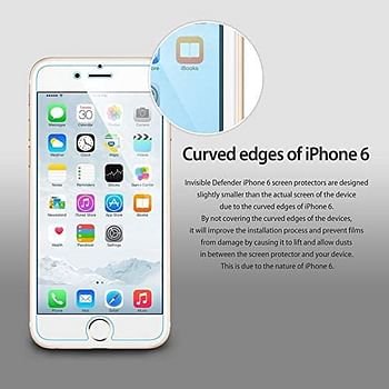 Rearth Invisible Defender Perfect Touch (HD) Screen Protector Film (4-Pack) for Apple iPhone 6 Plus | Clear | One size.