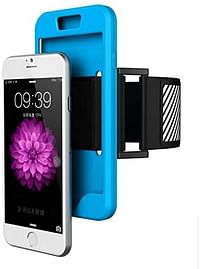 Margoun Sports Running Silicone Armband Case Cover With Reflective Easy Fit Band For Iphone 6 Plus - Blue - One size