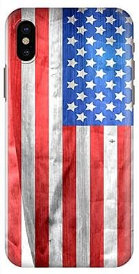 غطاء حماية كلاسيكي من ستيلزد سهل الفك والتركيب مات لهاتف ايفون اكس اس / ايفون اكس - بتصميم علم الولايات المتحدة الأمريكية - متعدد الألوان/One Size