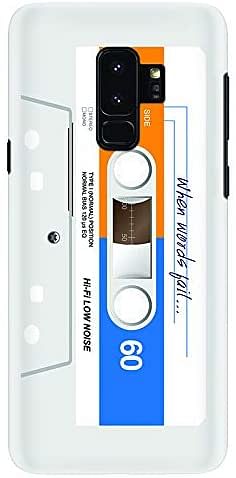 Stylizedd Samsung Galaxy S9 Plus Slim Snap Case Cover Matte Finish - When Words Fail (White Tape)/Multicolor/One size