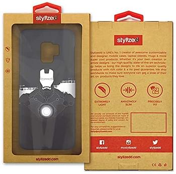 Stylizedd Samsung Galaxy S9 Slim Snap Case Cover Matte Finish - Iron Man Beam - Grey