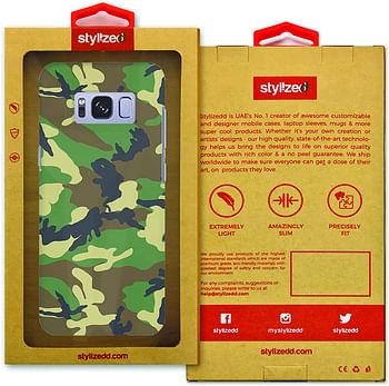 Stylizedd Samsung Galaxy S8 Slim Snap Case Cover Matte Finish - Jungle Camo/Multi color/One Size