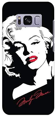 Stylizedd Samsung Galaxy S8 Plus Slim Snap Case Cover Matte Finish - Marilyn Monroe - Black/One size