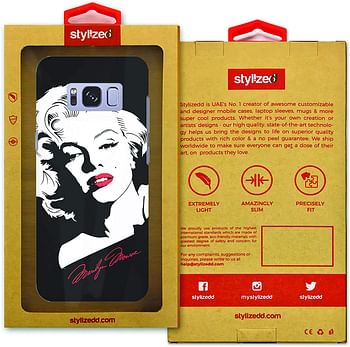 Stylizedd Samsung Galaxy S8 Plus Slim Snap Case Cover Matte Finish - Marilyn Monroe - Black/One size