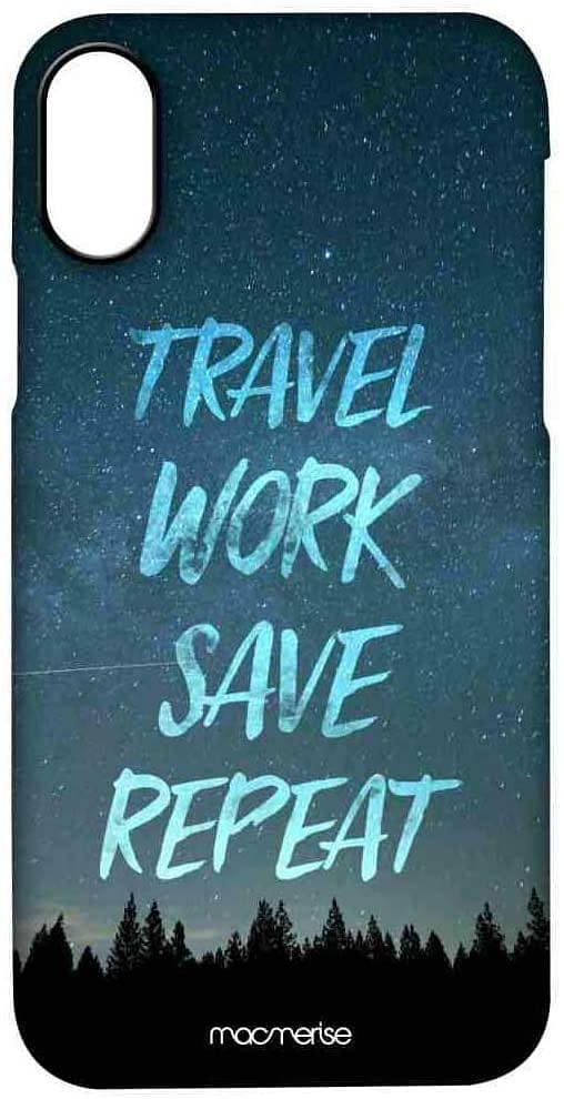 Macmerise Travel Work Save Repeat Pro Case For Iphone Xs Max - Multi Color/One size