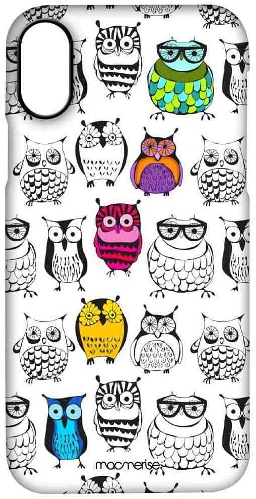 Macmerise Owl Art Pro Case for iPhone XS Max | Multi Color | One size.