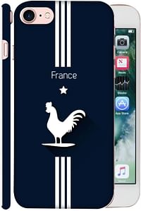 ColorKing Apple iphone 7 Football Blue Case shell cover - Fifa France 01