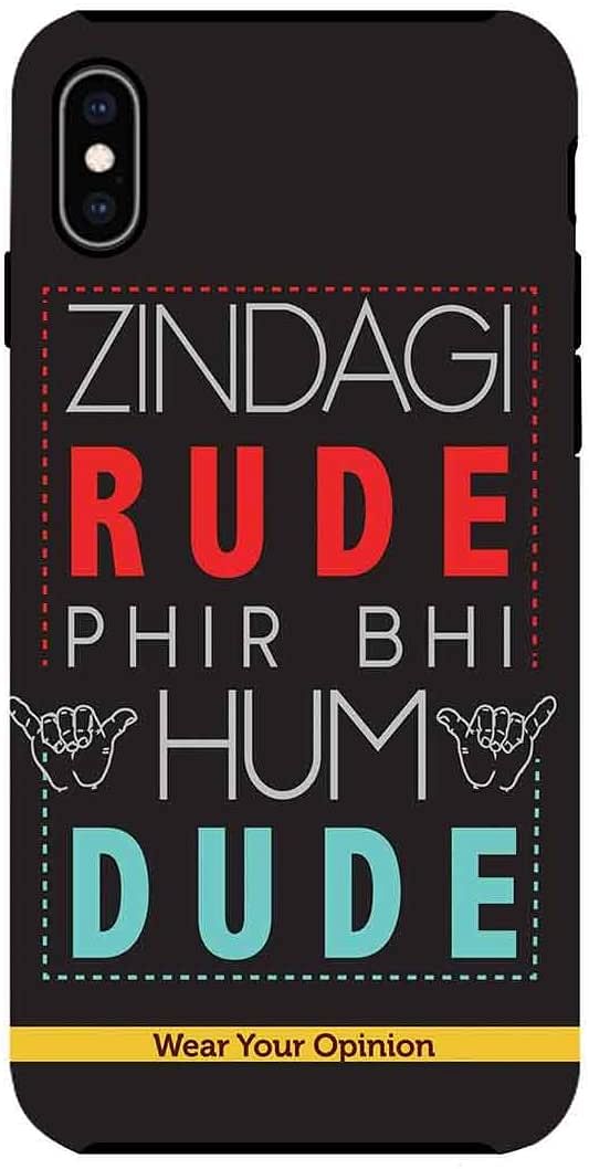 Macmerise IPCIXMTWY2332 Zindagi Rude - Tough Case for iPhone XS Max - Multicolor (Pack of1)