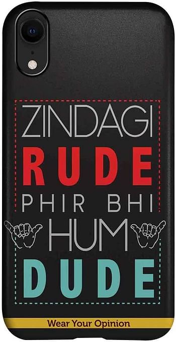 Macmerise IPCIXRPWY2332 Zindagi Rude - Pro Case for iPhone XR - Multicolor (Pack of1)