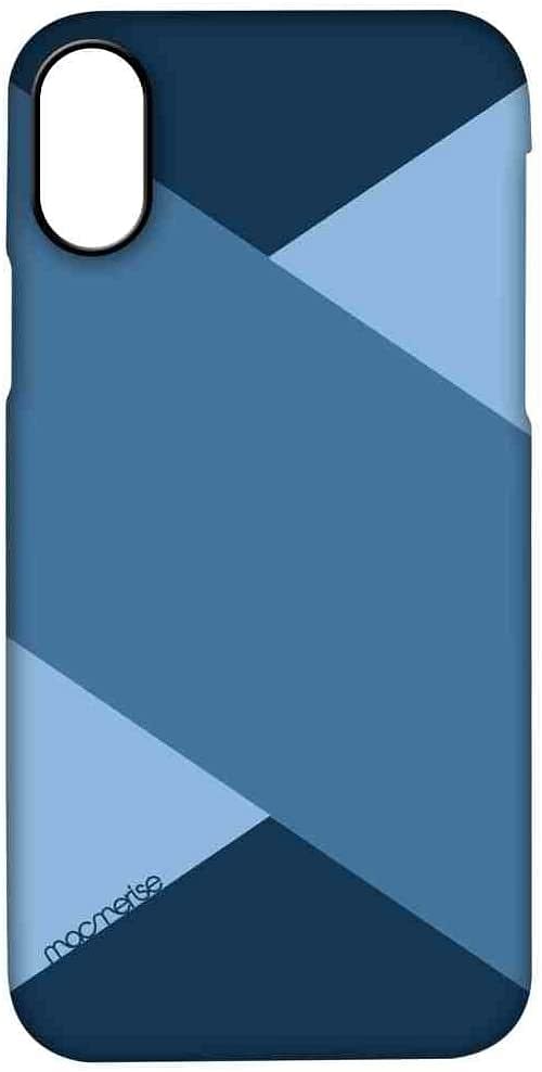 Macmerise IPCIPXPMI0258 Blue Stripes - Pro Case for iPhone X - Multicolor (Pack of1) - One size.