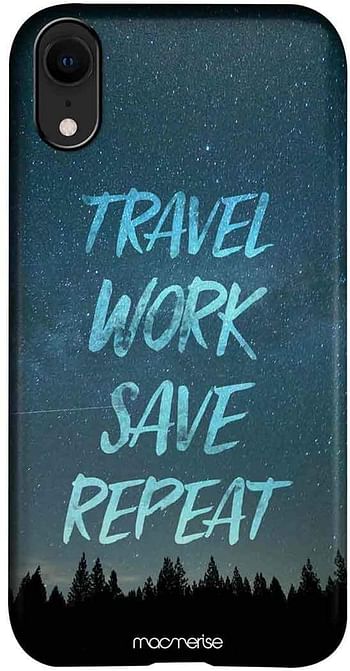 Macmerise IPCIXRPMI3230 Travel Work Save Repeat - Pro Case for iPhone XR - Multicolor (Pack of1)