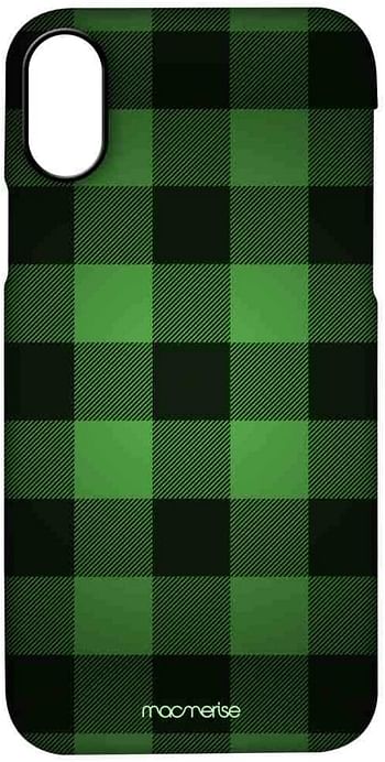 Macmerise IPCIPXPMI0348 Checkmate Green - Pro Case for iPhone X - Multicolor (Pack of1)/One Size