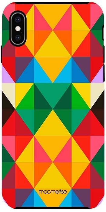 Macmerise IPCIXMTMI0010 Abstract Geometry - Tough Case for iPhone XS Max - Multicolor (Pack of1)