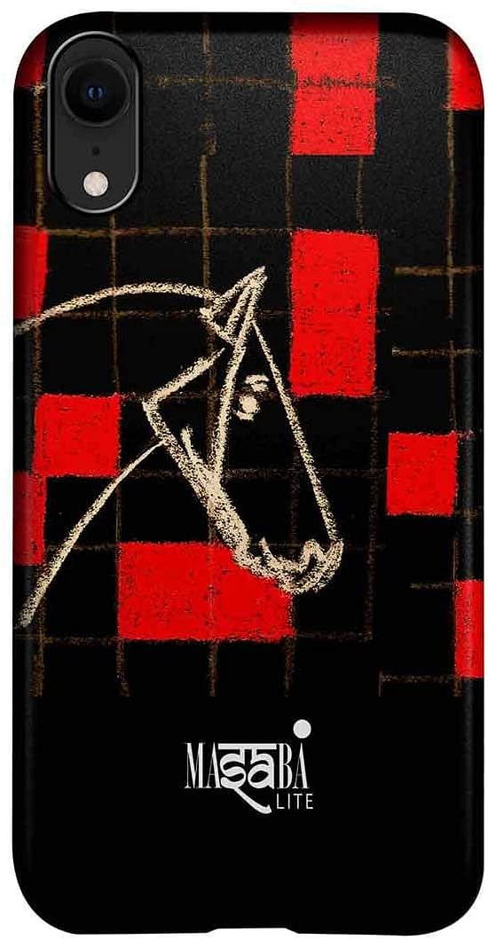 Macmerise IPCIXRPMS1296 Masaba Red Checkered Horse - Pro Case for iPhone XR - Multicolor (Pack of1)