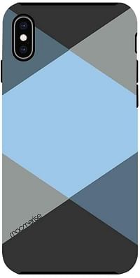 Macmerise IPCIXMTMI0430 Criss Cross Blugrey - Tough Case for iPhone XS Max - Multicolor (Pack of1)