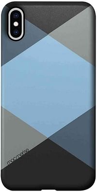 Macmerise IPCIXMPMI0430 Criss Cross Blugrey - Pro Case for iPhone XS Max - Multicolor (Pack of1)