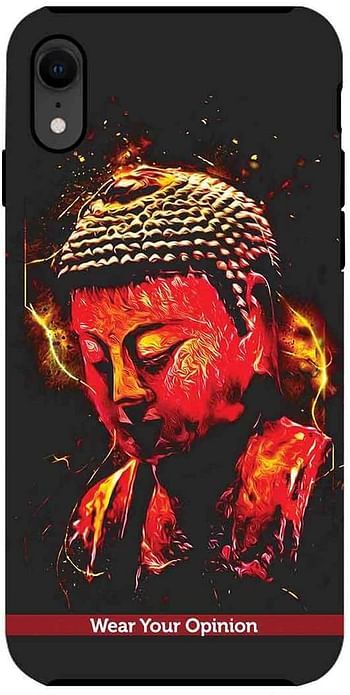 Macmerise IPCIXRTWY1534 Peace Buddha - جراب متين لهاتف iPhone XR - متعدد الألوان (عبوة من 1)